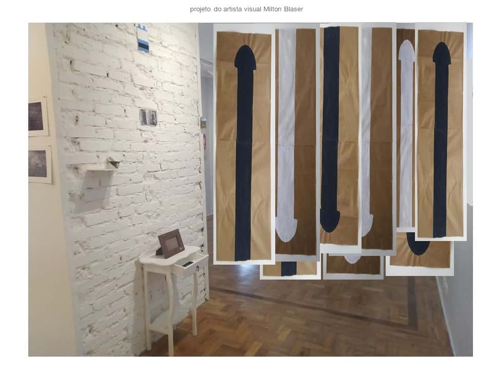 Tiranias simulacao da instalacao montada na galeria Milton Blaser