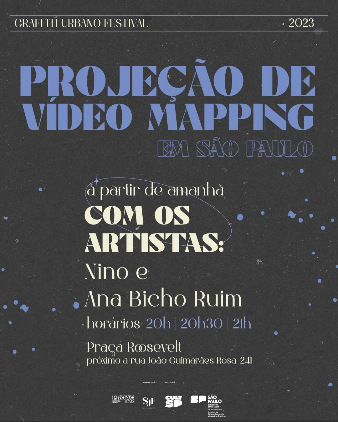 Flyer graffiti urbano