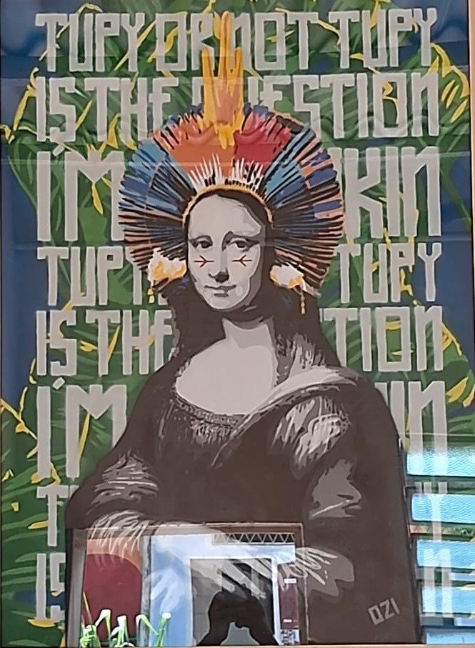 Obra do artista Ozi Foto: Guga Bruno