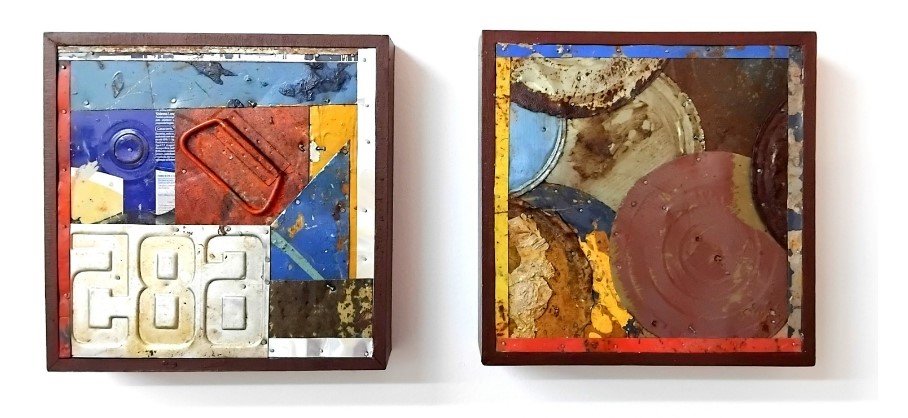 Obras de Raimundo Rodriguez na exposição Foto - Divulgação