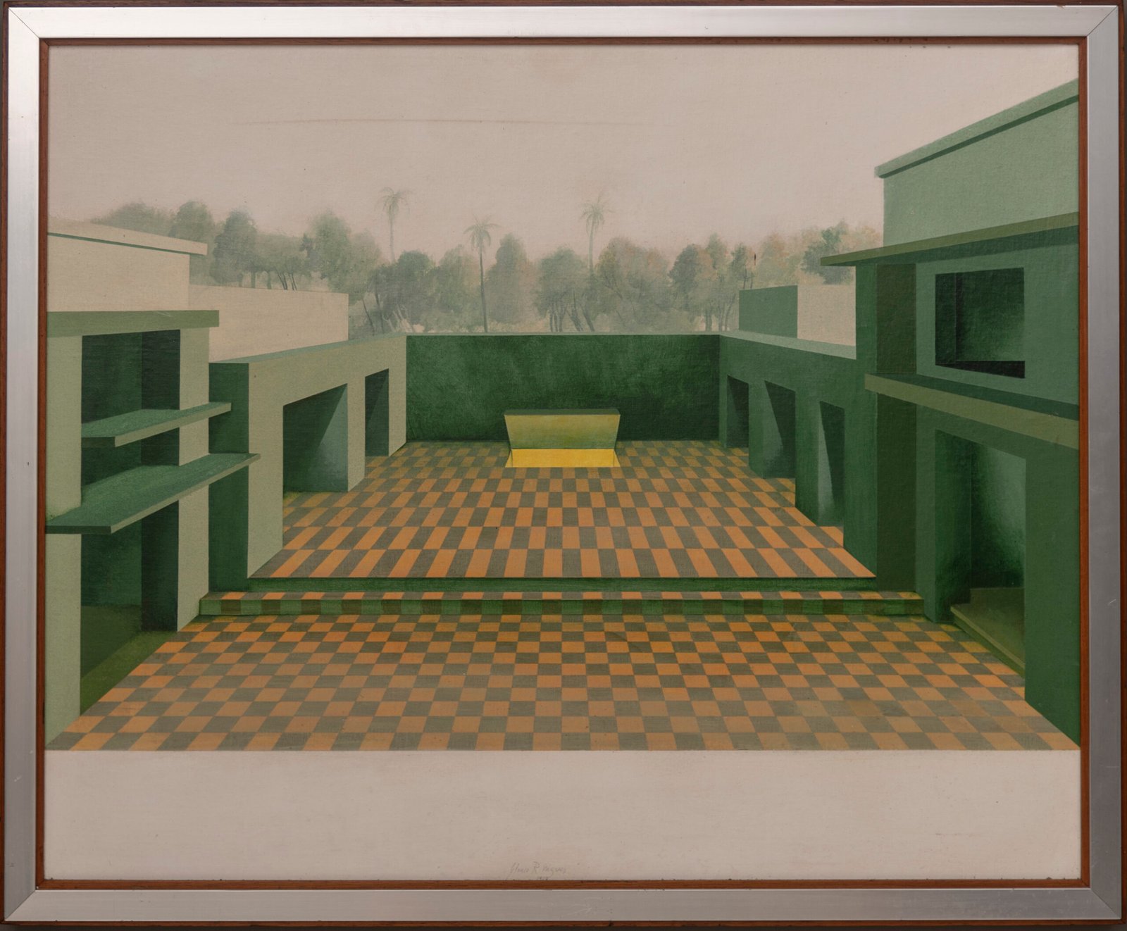 Cópia de 02753 Glauco Rodrigues Uma outra visão da terra a lenda do coati Purú 1977 Acrilica sobre tela cid e verso 60 x 72 cm uma outra toca coati purú etiqueta ralf camargo