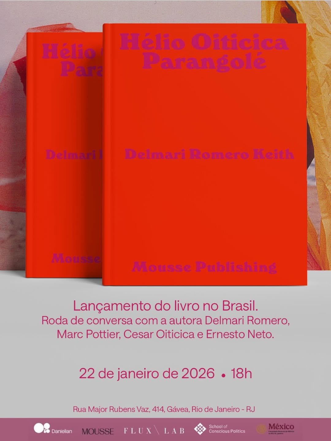 Convite Lançamento Hélio Oiticica — Parangolé