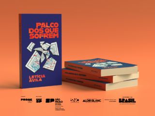 Laranja capa palco mockup